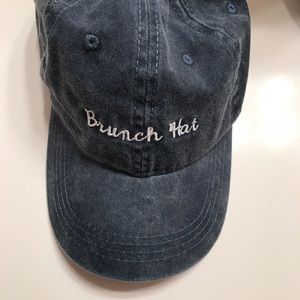 Navy embroidered Brunch Hat baseball cap NEW