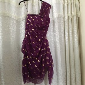 Nicole Miller corset top chiffon dress.