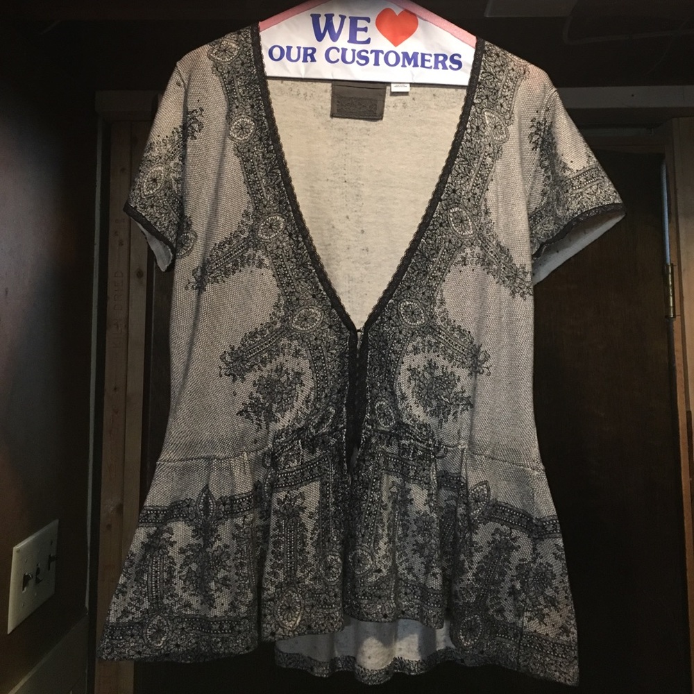 Beautiful Anthropologie Peplum Top by Guinevere
