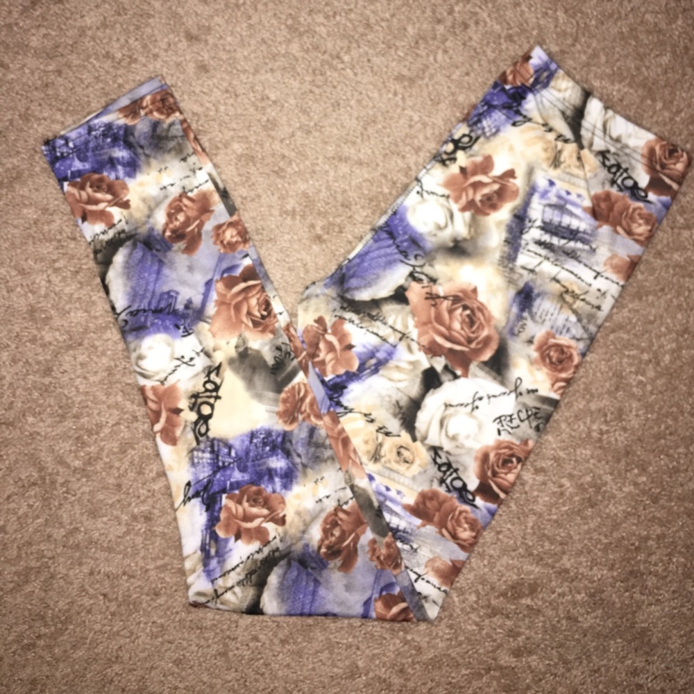 Os Butter soft "Je t'aime" leggings NWOT