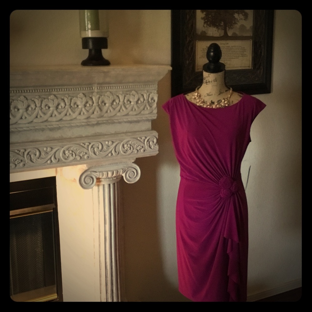 Jones New York  Dress, Ultra-berry, Size 10.
