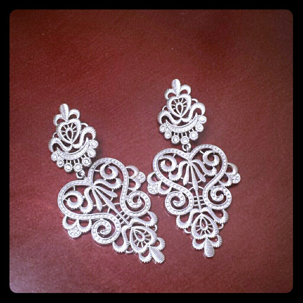Silver earrings