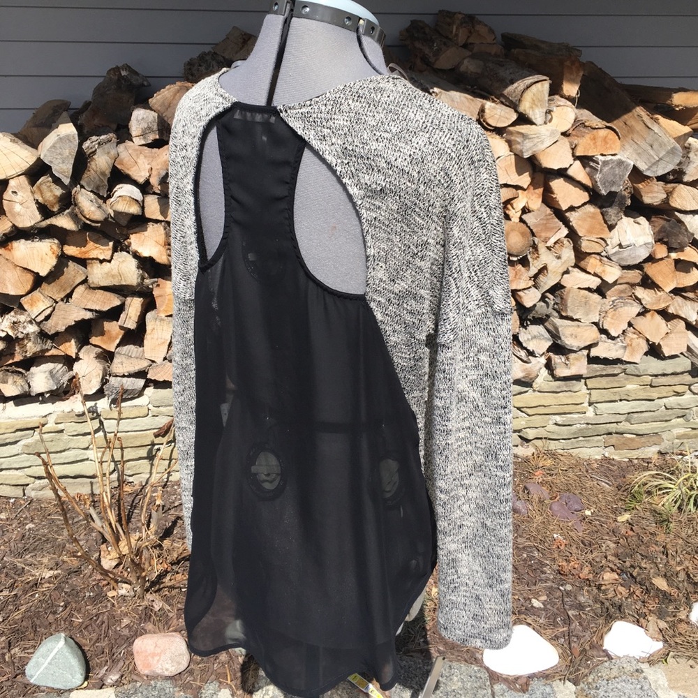 Lush Open Back Sweater