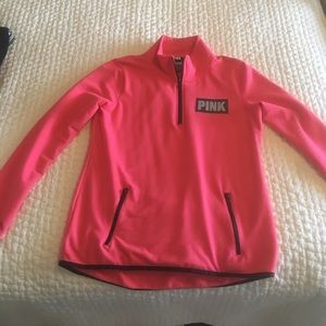 PINK Victoria Secret Long Sleeved 1/4 Zip Jacket