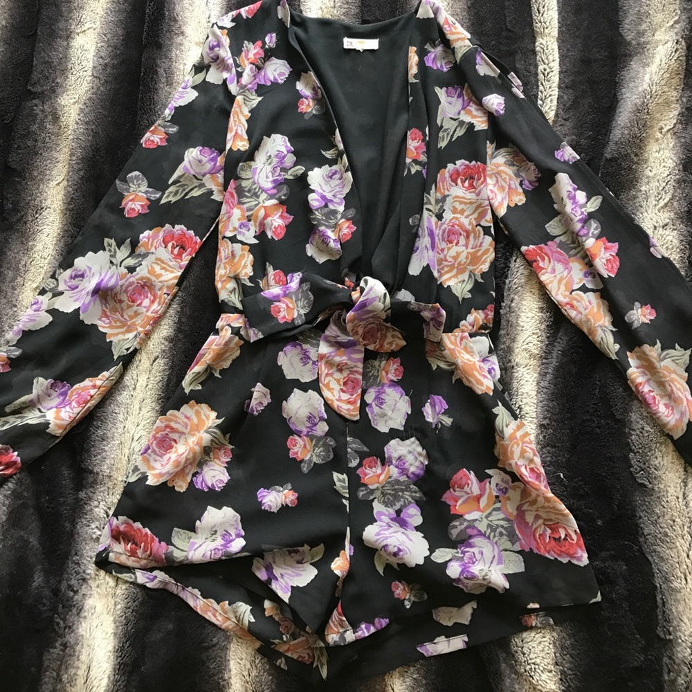Nasty gal floral romper