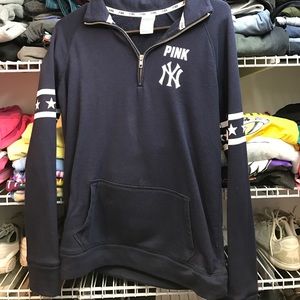 Pink Yankees half zip!
