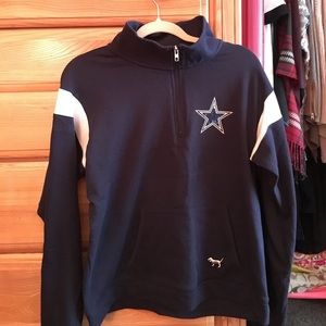 Victoria Secret Dallas Cowboys 1/4 zip sweatshirt