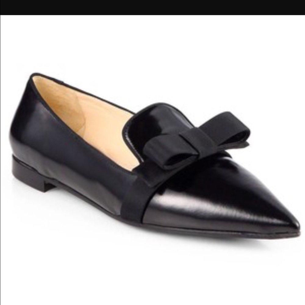 Prada Pointed ballet bow flats