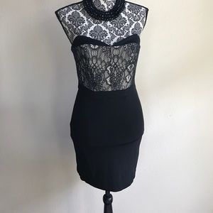 Bebe Mini Dress Black