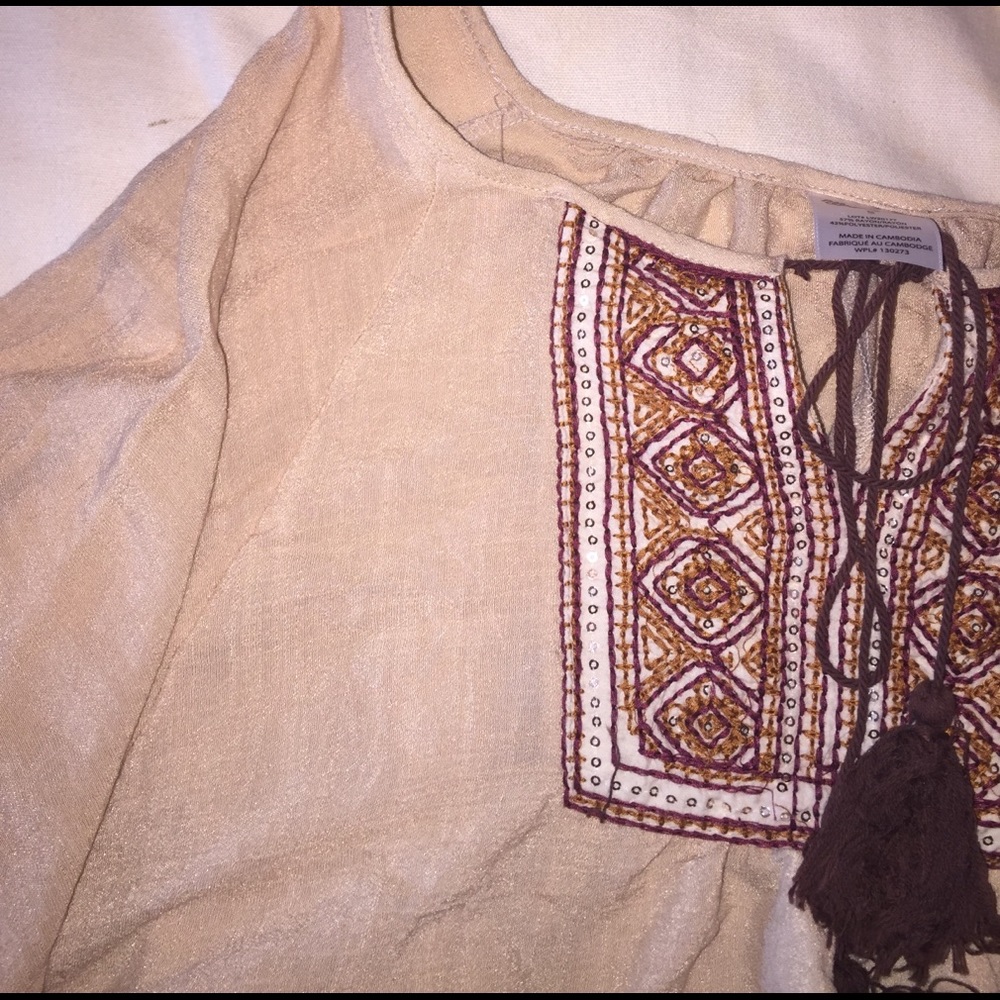 Wrangler poncho style shirt with arm holes