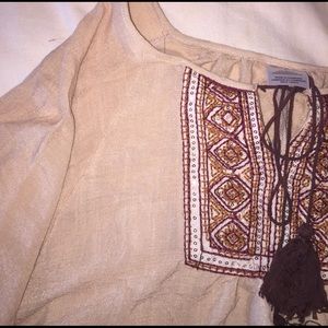 Wrangler poncho style shirt with arm holes