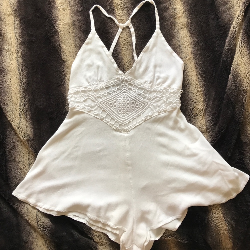 Forever 21 crochet romper