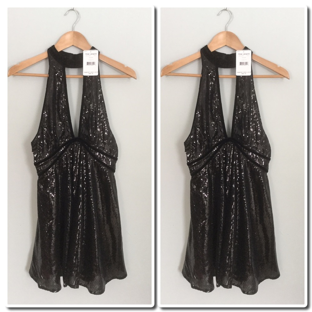 Free People Film Noir Sequin Mini Dress - Picture 5 of 5