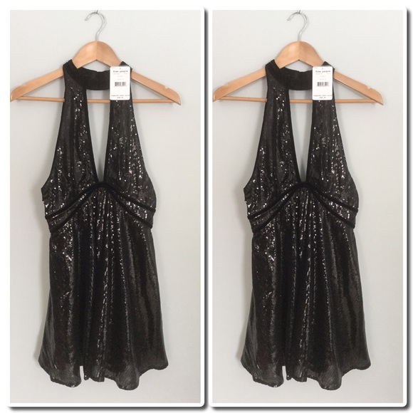 Free People Film Noir Sequin Mini Dress - Picture 5 of 5