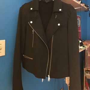 All Saints Kit Biker Sweat Jacket