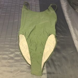 American Apparel High Rise One Pc Swim Suit