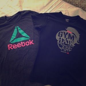 Two Reebok women's tshirts