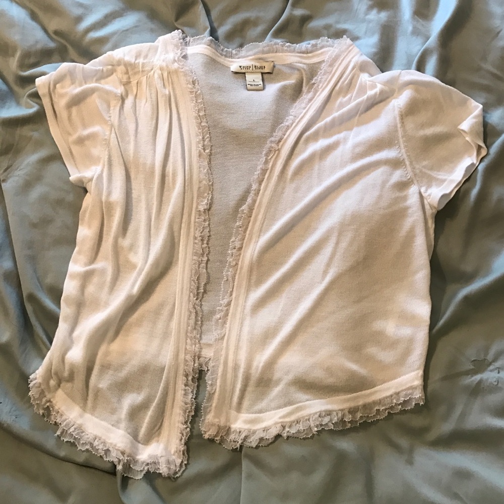 White cardigan