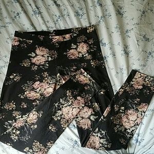 LC Lauren Conrad Floral Leggings