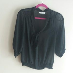 Old Navy Black shear blouse