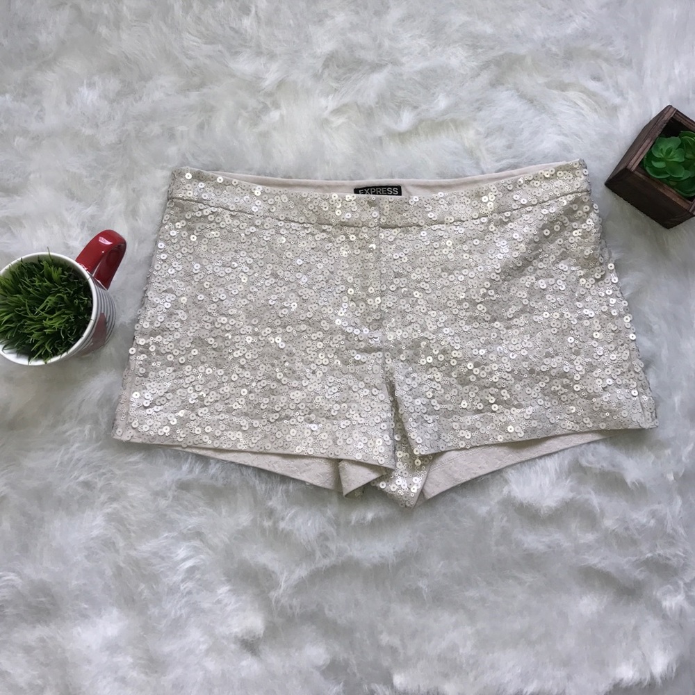 EXPRESS sequin shorts
