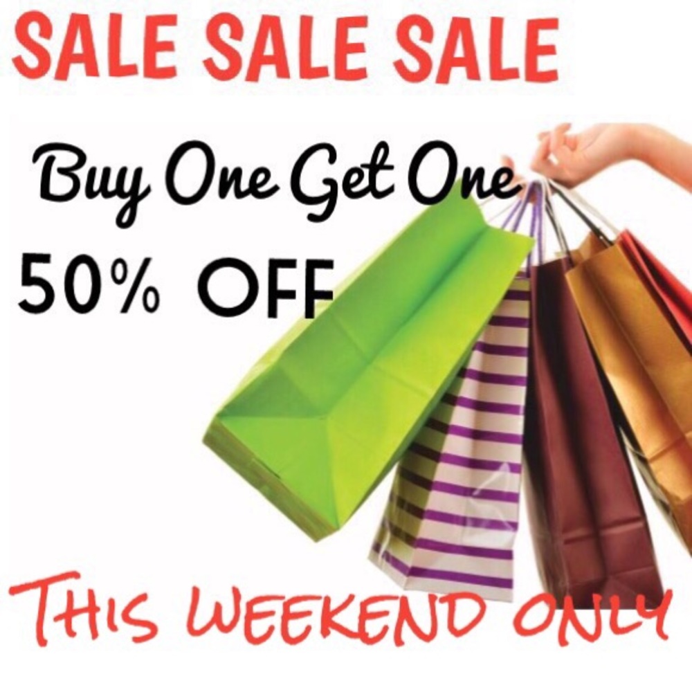 SALE BUY ONE GET ONE 50% OFF!