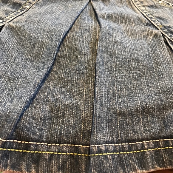 Denim Girl's Jean Skirt With Navy Shorts Attached - Picture 8 of 8