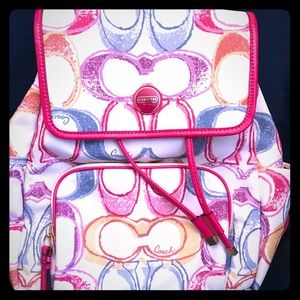 Coach scribble backpack