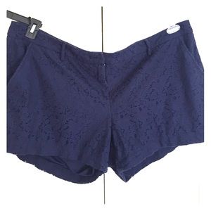 Torrid navy lace shorts