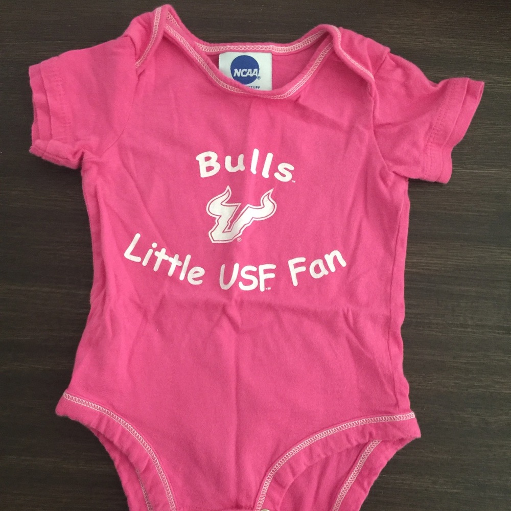 University of South Florida Pink Onesie 3-6M - USF