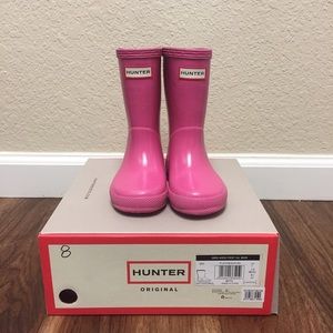 Pink First Gloss Hunter Boots
