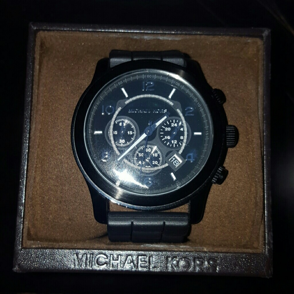 Authentic  black unisex Michael Kors watch