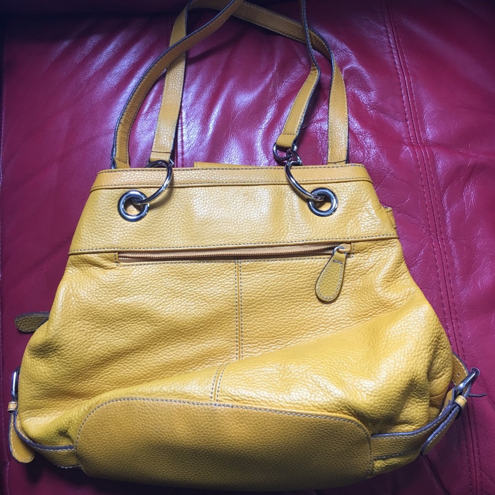 Mustard Yellow Leather Purse