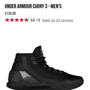 Black Steph Curry Sneakers