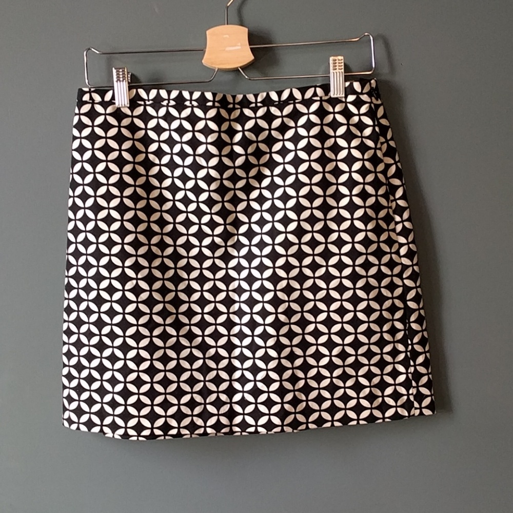 Cynthia Rowley white & black mini skirt
