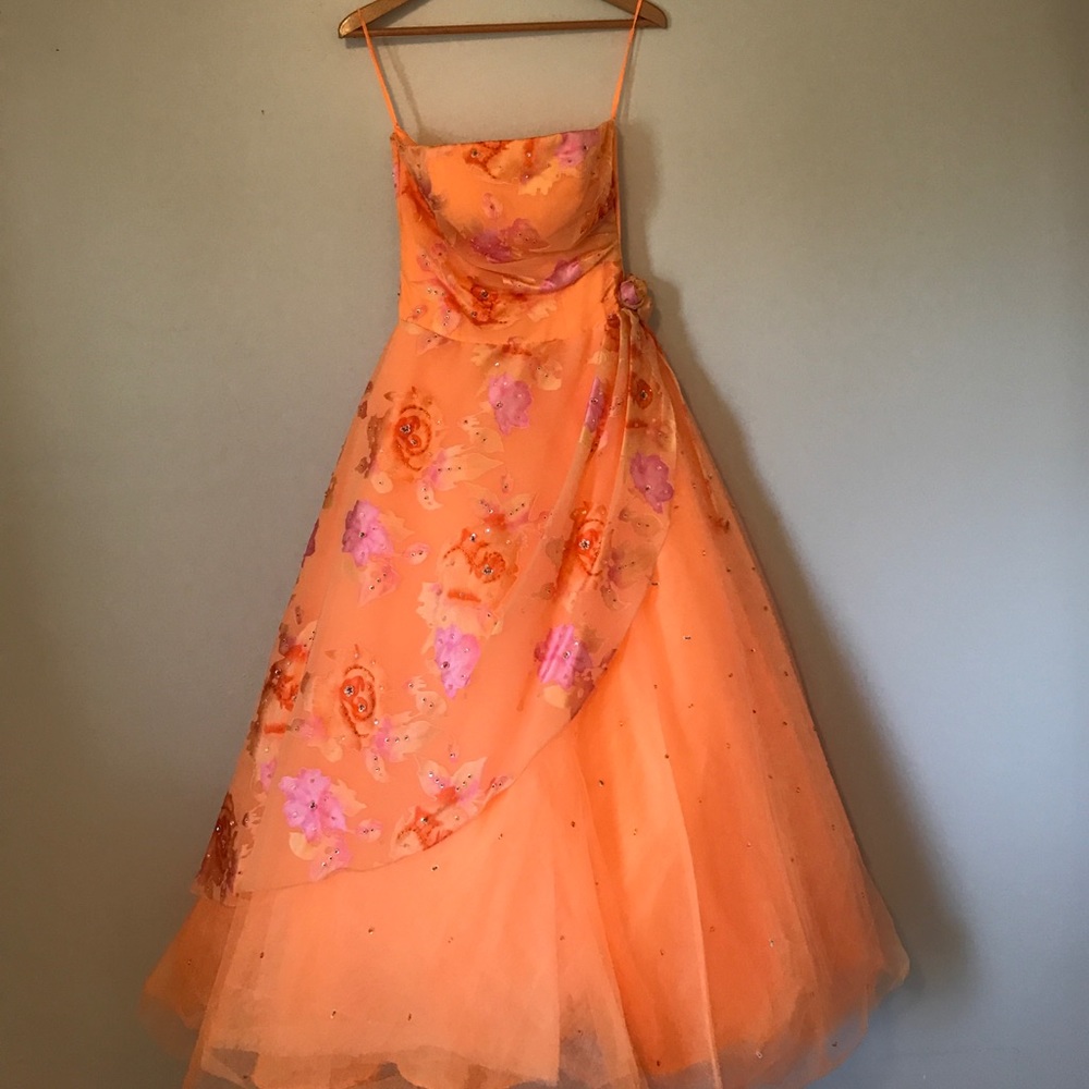 The Cool Collection Prom Dress Orange/Pink