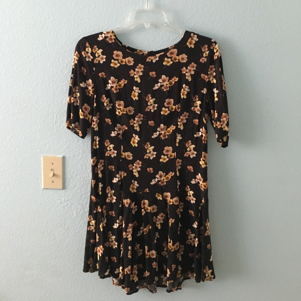 Forever 21 Floral Drop Waist Dress