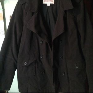 Xxl corduroy black spring/fall jacket