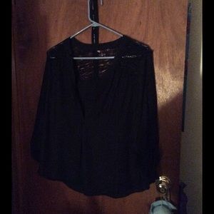 Black long sleeve button down