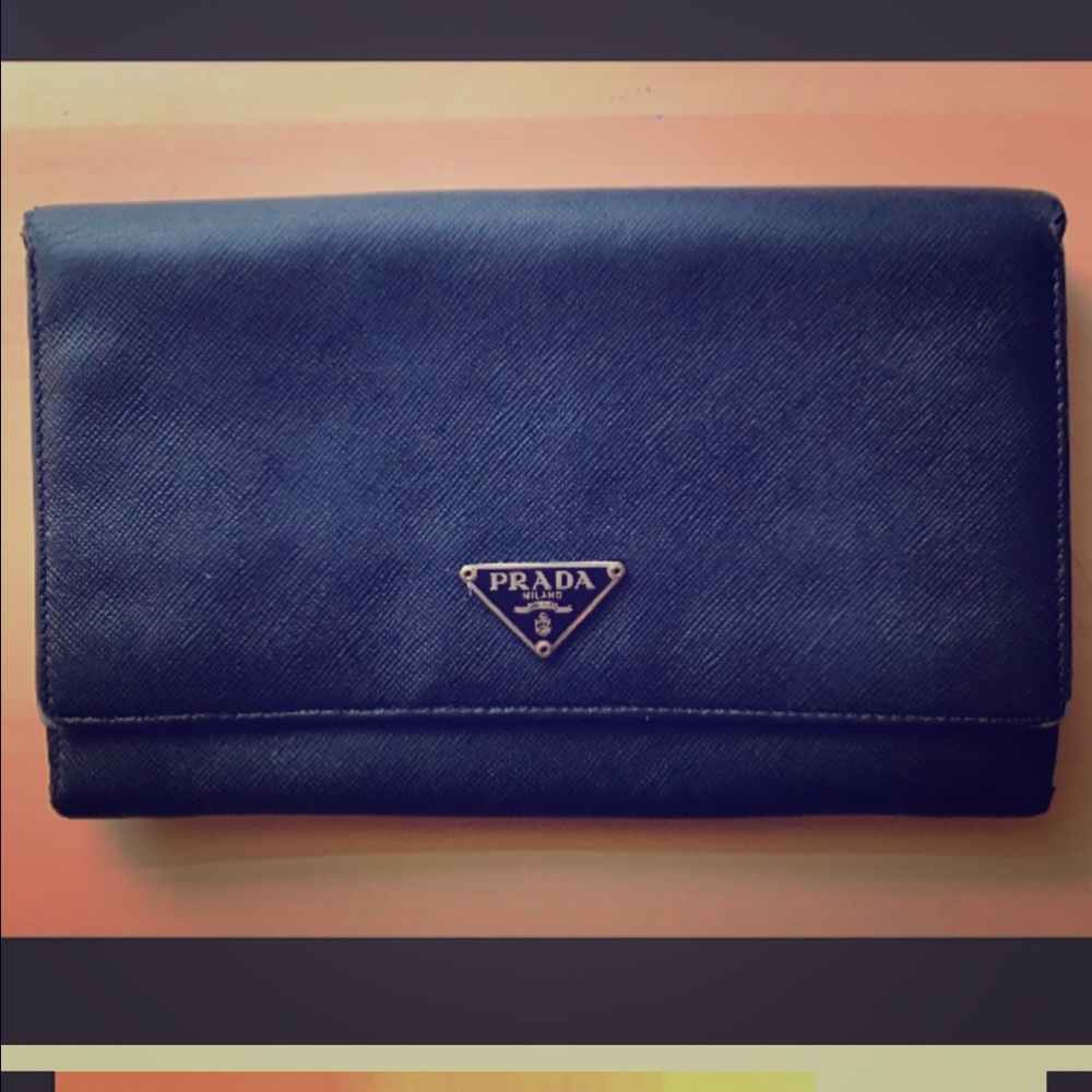Prada leather wallet