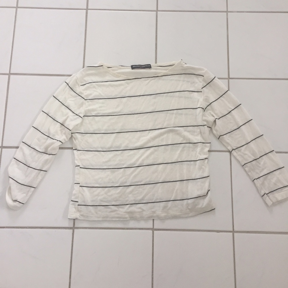 Brandy Melville Striped Crop Top