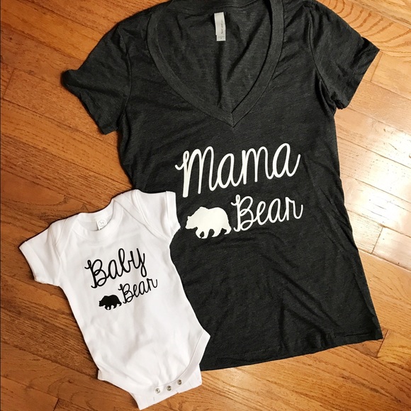 Charcoal Mama Bear Top - Picture 2 of 3