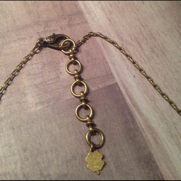 Lucky Brand Gold & Jade layered Necklace - Picture 5 of 8