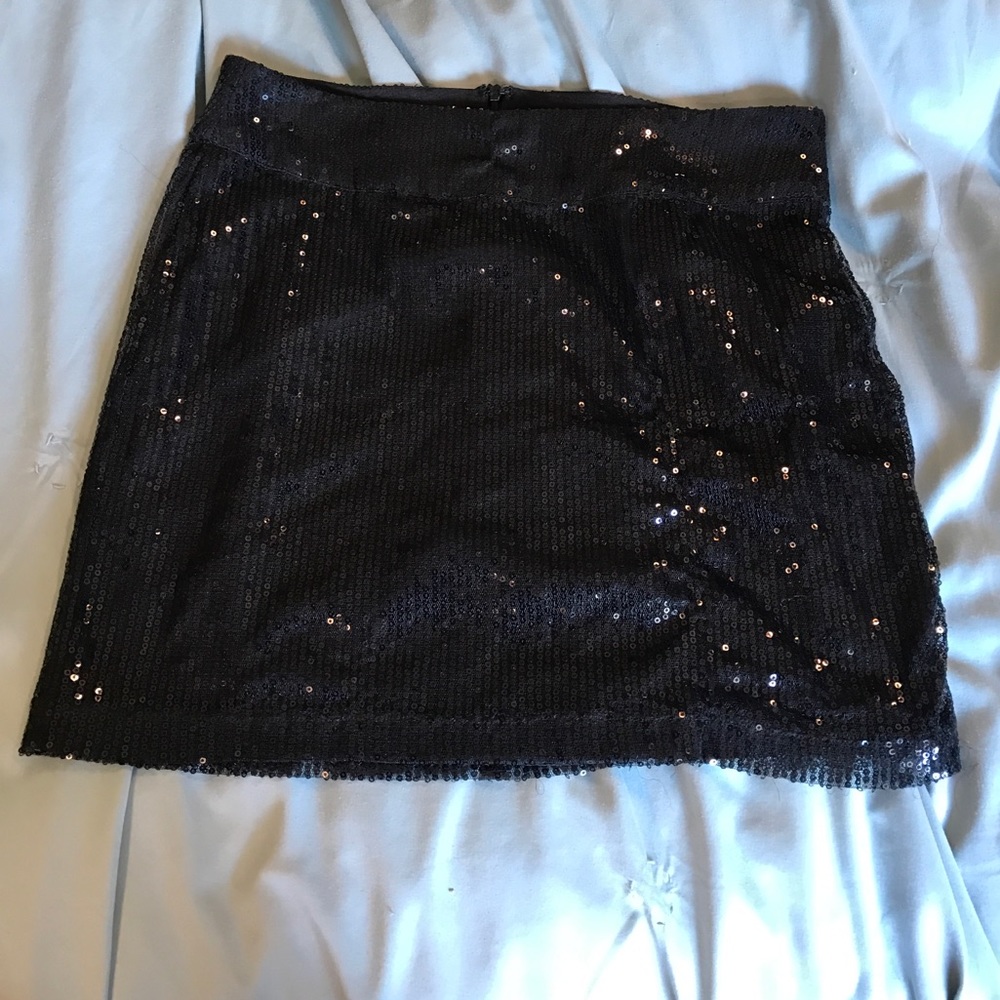 Sparkly mini skirt