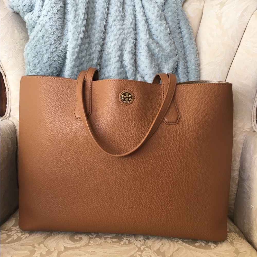 Tory Burch Perry Tote in Tigers Eye