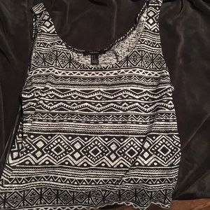 Black and White Tribal Print Tank