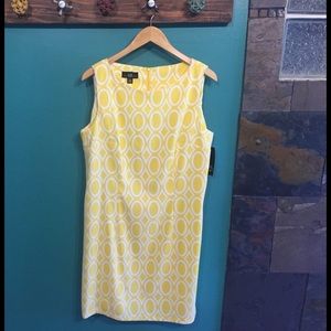 Yellow knee length dress