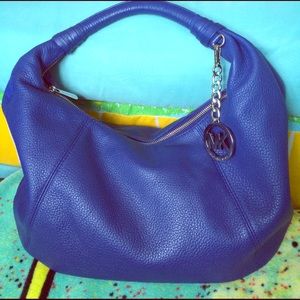 MUST GO!!! Michael Kors Sapphire Blue Hobo