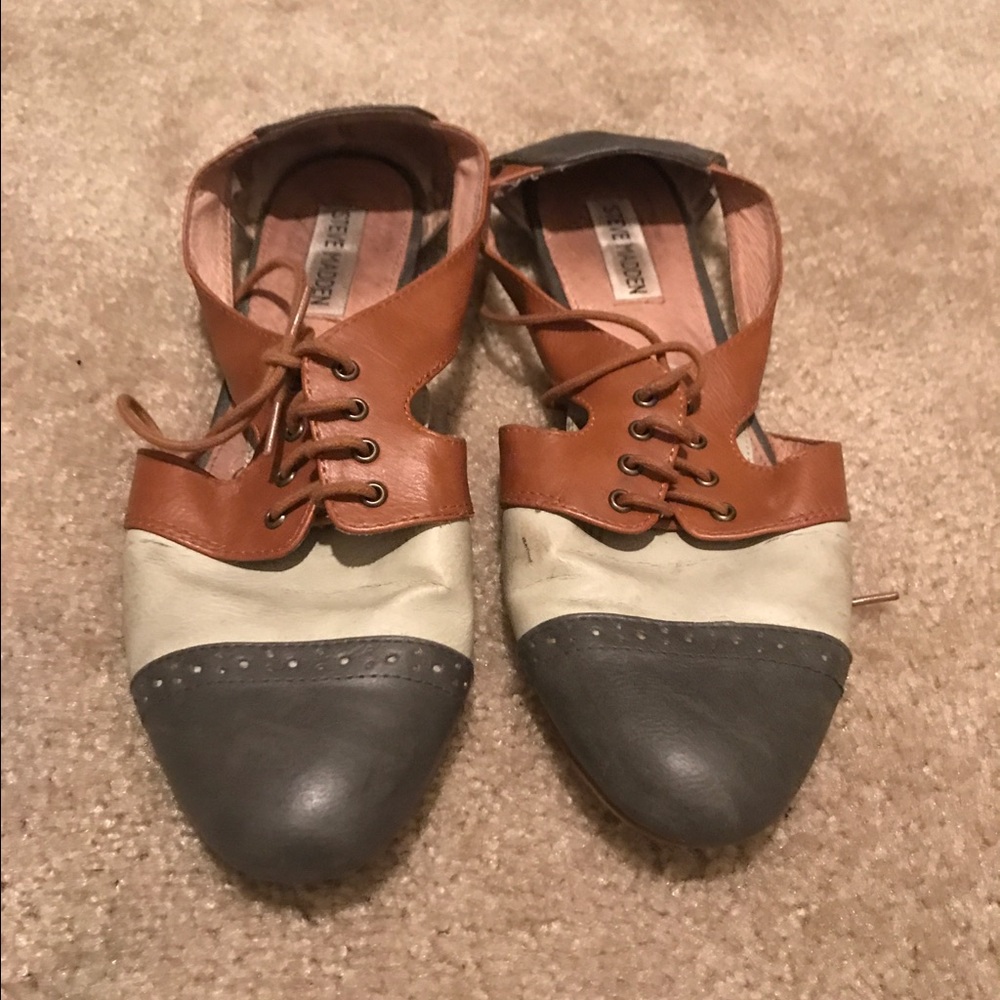 Steve Madden open sided Oxford shoes