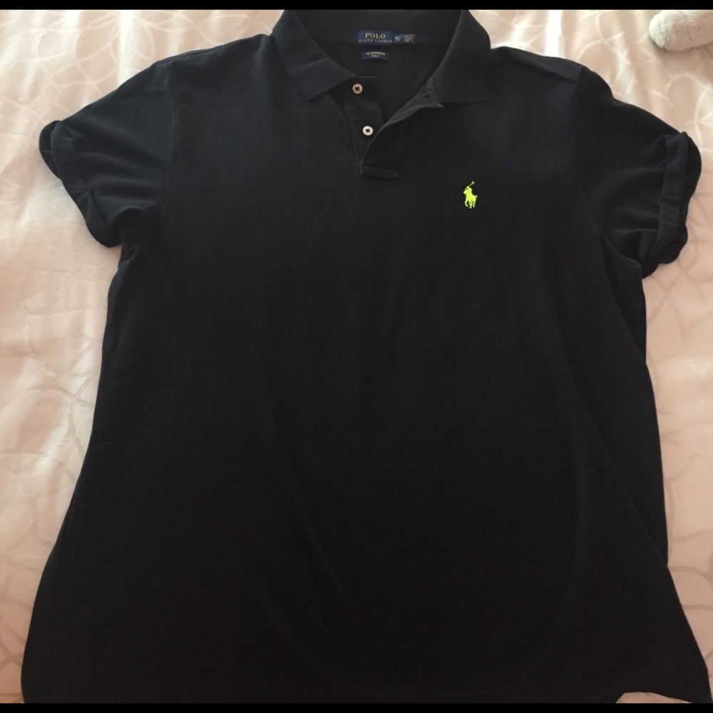 The boyfriend polo lime green horse 🐴